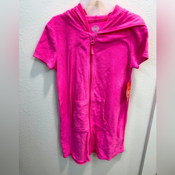 wonder nation Other - Wonder Nation Pink Hooded Swimsuit Cover-Up (Size M 7/8)
